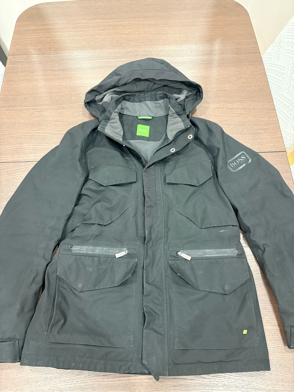 Hugo Boss GORE-TEX Black Men's Military Field Jacket
